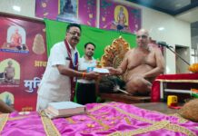 राष्ट्र के ख्याति प्राप्त जैन ज्योतिष आचार्यों का सम्मान मनुष्य की आकांक्षाओं का समाधान ज्योतिष शास्त्र में उपलब्ध: आचार्य विवेक सागर जी महाराज