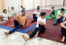 9 वें अंतर्राष्ट्रीय योग दिवस पर हुआ विशेष योग शिविर का आयोजन
