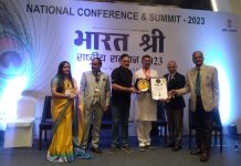 “भारत श्री” राष्ट्रीय सम्मान 2023 एयर मार्शल, एयर फोर्स और लेफ्टिनेंट जनरल के हाथों पवनघुवारा को मिला सम्मान,