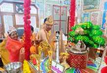 सोनीनगर जैन मन्दिर में तीन दिवसीय श्री समवषरण महामंडल विधान प्रारंभ