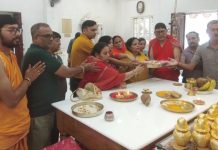 कलश विसर्जन के साथ पद्मावती माता मंदिर में नवरात्र संपन्न