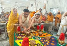 विश्व शांति की भावना को लेकर शांति महामंडल विधान का भव्य आयोजन