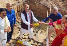 विराग–विशुद्ध–विभा सभागार का शिलान्यास हर्षौल्लास के वातारण में हुआ