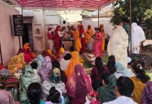 सुनवाहा मंदिर की वेदी पर श्रीजी को कराया विराजमान