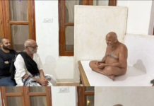 नवाचार्य आचार्य श्री जी से आशीर्वाद प्राप्त किया राजेश जैन दद्दू जबलपुर/इंदौर