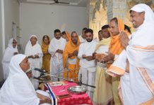 आर्यिका मां विज्ञाश्री माताजी ससंघ सान्निध्य में श्री आदिनाथ निर्वाण महोत्सव पर हुआ श्री जिनसहस्रनाम महार्चना
