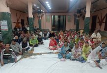 वासुपूंजयमति माता जी की समाधि मरण पर बूंदी दिगम्बर जैन समाज ने की विनयांजलि सभा