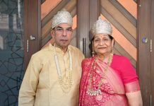 पद्मबल्लभ शिखर पर कलश एवं ध्वजारोहण एवं मंदिर परिसर में 111 फीट की धर्म ध्वजा की हुई भव्य स्थापना