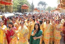 स्कीम न. 78 में सिध्दचक्र महामण्डल विधान के समापन पर मस्तकाभिषेक, शांतिधारा, हवन और भव्य शोभायात्रा में आस्था का सैलाब उमडा