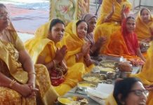 दिगंबर जैन नेमिनाथ तीर्थ क्षेत्र पर आदिनाथ पार्श्वनाथ भगवान विराजमान हुए नवीन बेदी में